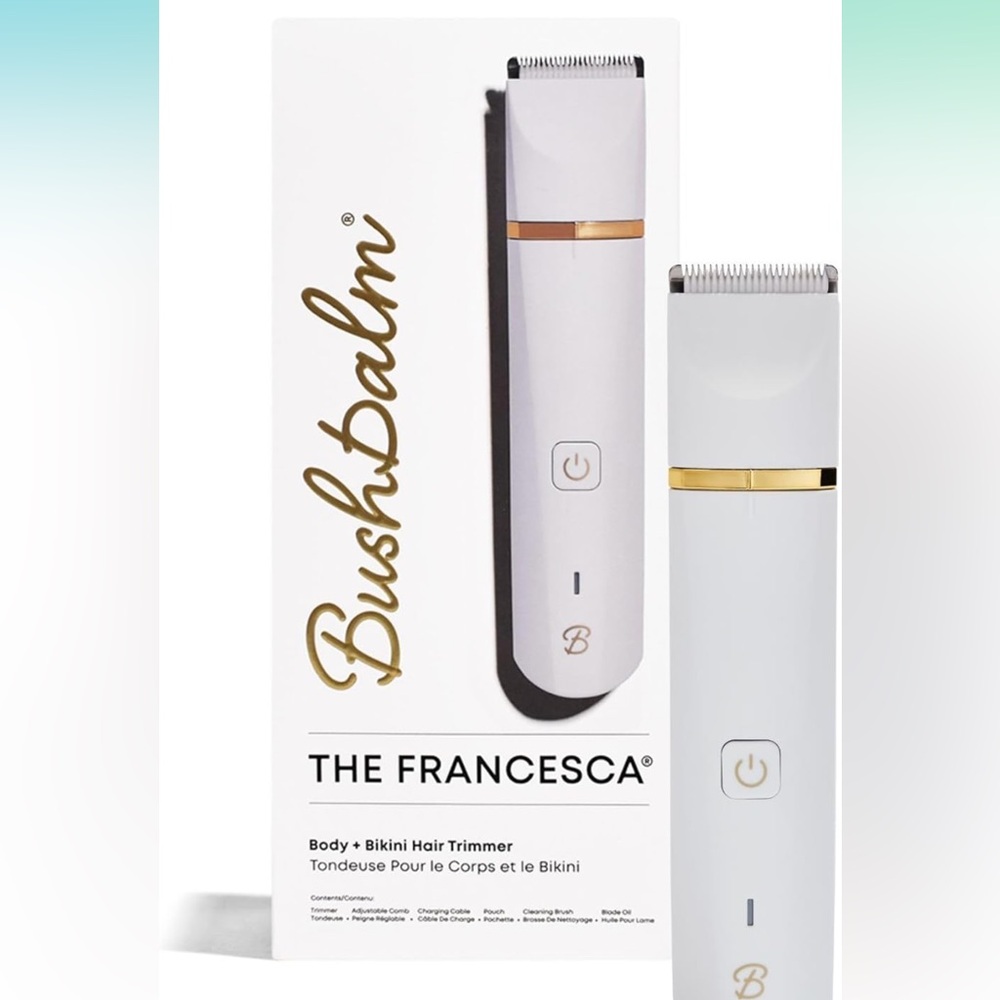 The Francesca Body & Bikini Hair Trimmer - White and Gold